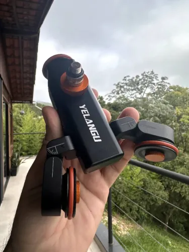 YELANGU L4X Mini Câmera Motorizada Dolly Slider Car para DSLR, Action Cam e Telefone