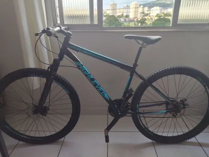 Bicicleta aro 29 aço carbono freios disco bike 