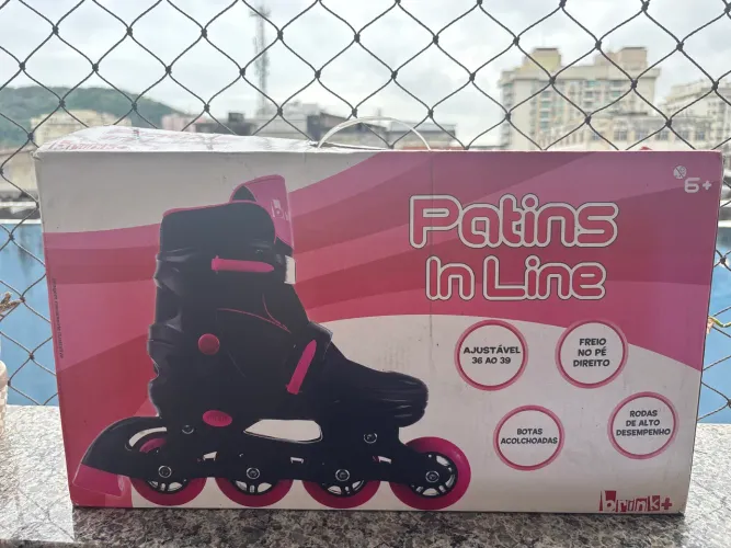 Patins in Line Rosa imperdível