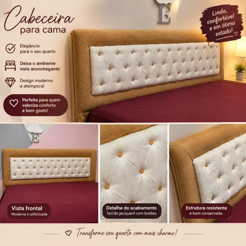 Cabeceira estofada