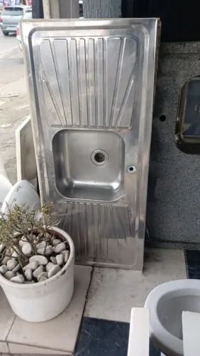 Pia de inox 1,20
