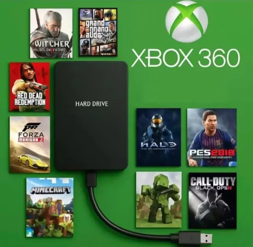 HD 500 GB RECHEADO DE JOGOS E EMULADORES PARA XBOX 360
