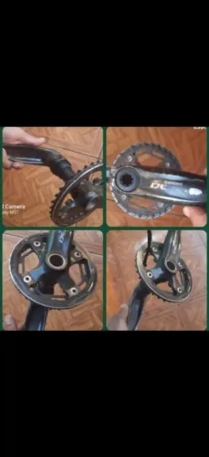 Pedivela Shimano deore completo com coroa noard alumínio + protetor de coroa Race face