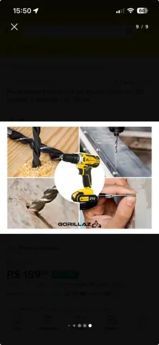 Furadeira de Impacto e Parafuzadeira 21 volts