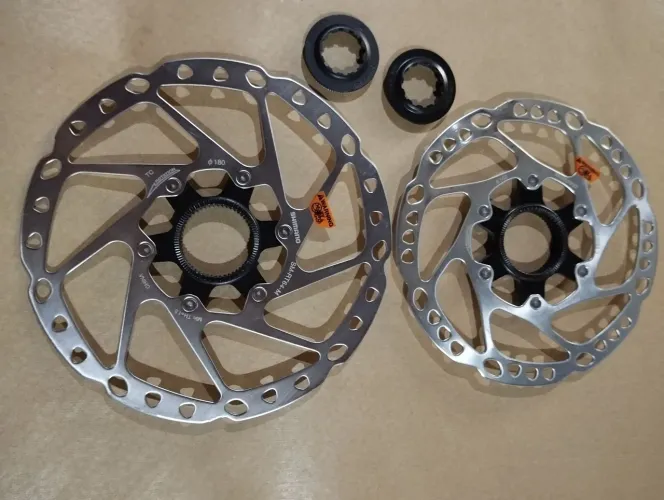 Par de discos Shimano slx rt64 180mm e 160mm mtb