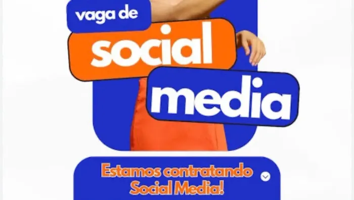 Vaga de estágio de social media