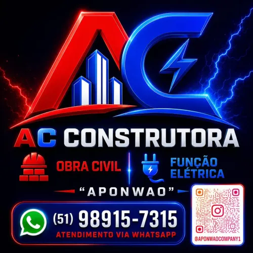 Serviços elétricos residenciais, prediais e industriais, obras civis e reformas de lojas.