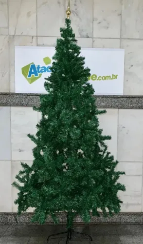 Arvore de Natal 2,2m 860 galhos Pés Metal Nova c/ Ponteira de Enfeite
