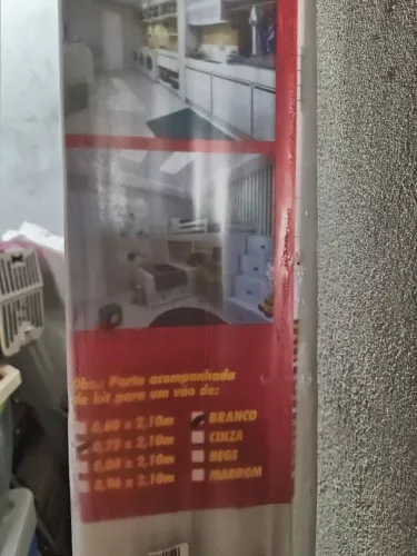 Porta PVC sanfonada 70cm largura 