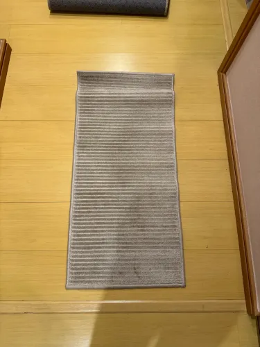 Tapete São Carlos Chevron Prata 0,50m x 1,00m