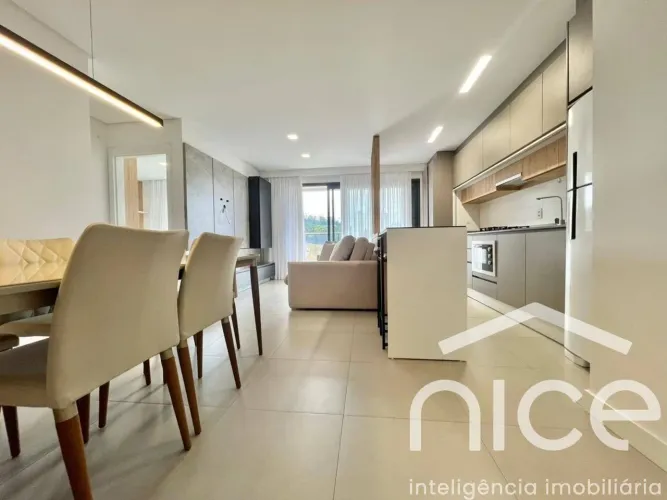 Apartamento mobiliado para locação, 2 suítes, 2 vagas de garagem, bairro Praia Brava, Itaj