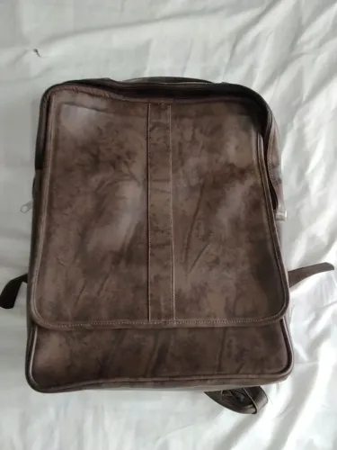 Mochila couro legítimo unissex