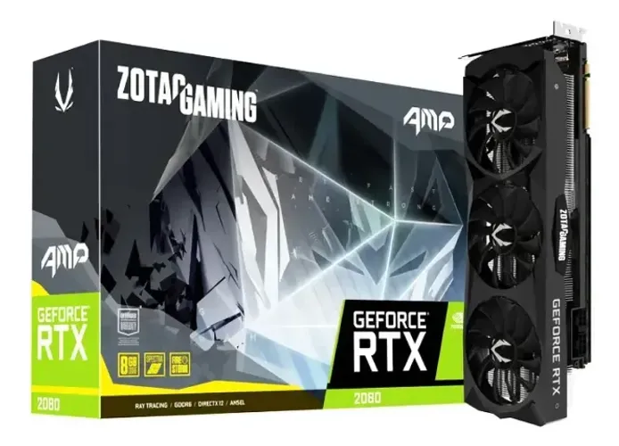 Placa De Vídeo Zotac Geforce Rtx 2080 Amp 8gb Gddr6