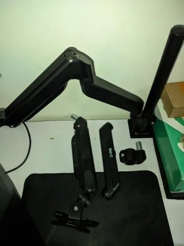 Braço articulado duplo para monitor Clanm