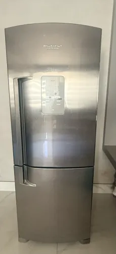 Geladeira Brastemp Ative! Frost Free Inverse Inox 422 Litros (série BRE50) 220v