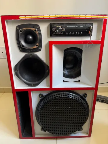 Caixa de Som Potente Completa com Módulo Taramps TS 400x4