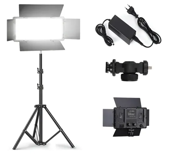 Luz Led + Tripé - Led-u800+ Bicolor 3,5k A5,6k 50w Cri 97