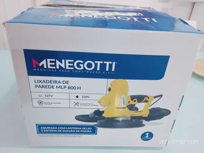 Lixadeira de parede menenngotti MLP-800H (220v)