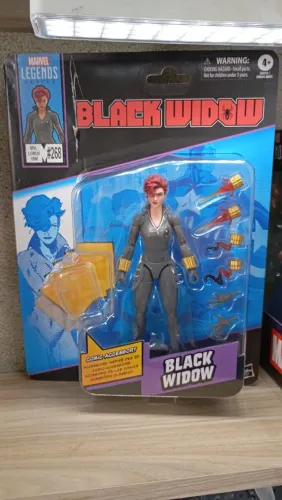 Viúva negra Marvel Legends falta míni comic