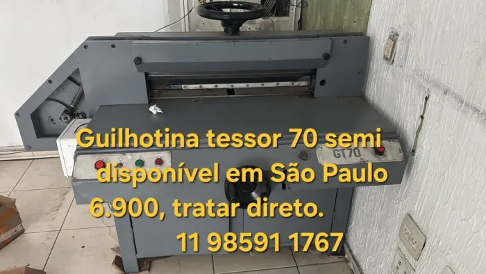 Guilhotina tessor 70 cm semi automática