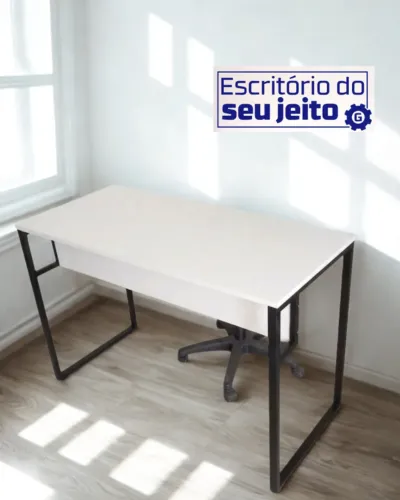 Mesa Industrial REFORÇADA NOVA 1,1m Escrivaninha Multiuso Computador Notebook Estudo Birô