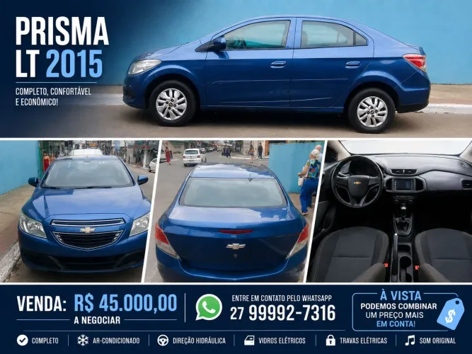 Chevrolet Prisma Sed. LT 1.0 8V Flexpower 4P 2015