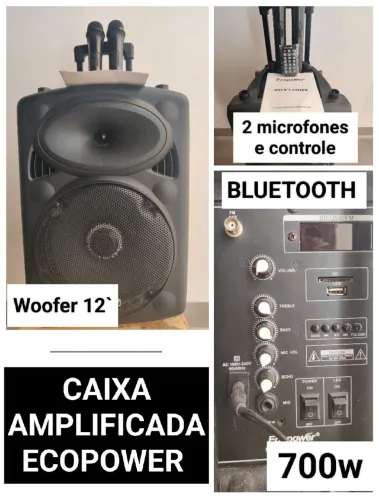 Caixa amplificada ECOPOWER bluetooth