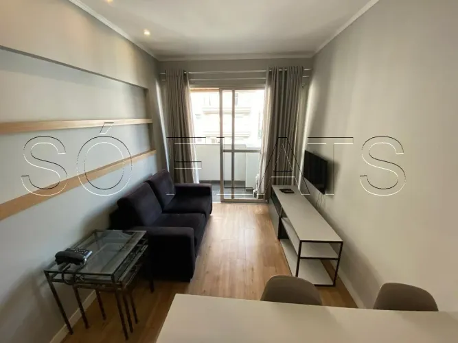 Flat 32m² à venda em Moema com varanda e vaga | Próximo ao Parque Ibirapuera