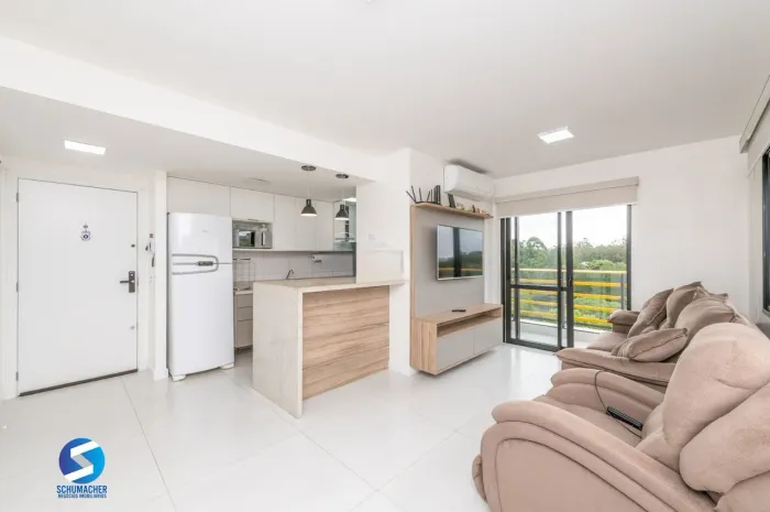 Yellow residence Apartamento de 2 Dormitórios Semimobiliado com 2 Vagas Próximo a Pucrs
