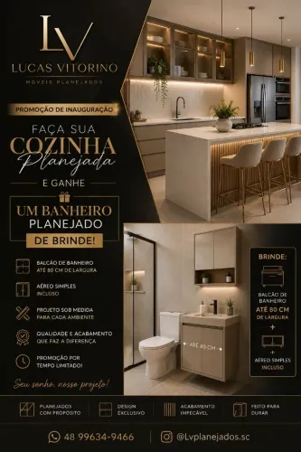 Cozinha planejada + banheiro planejado brinde