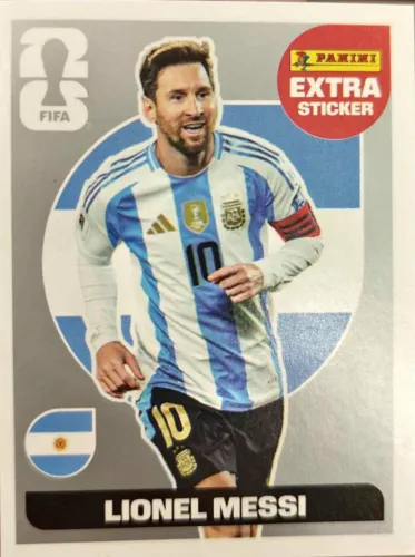 VENDO FIGURINHA EXTRA STICKER LIONEL MESSI PRATA