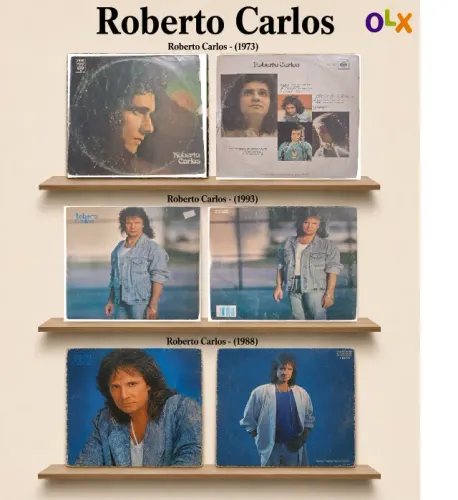 Roberto Carlos | LPs clássicos do rei em lote | Discos do Faustino 