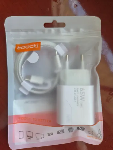 Carregador Carga Rápida com Tipo C e USB completo (Novo)