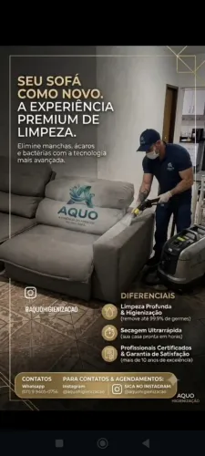 Higienização de estofados