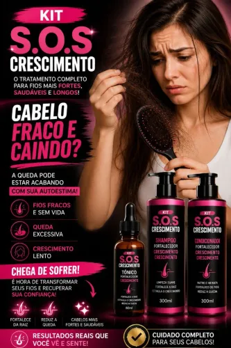 Kit Tratamento Capilar Completo - Fortalecimento e Crescimento dos Fios