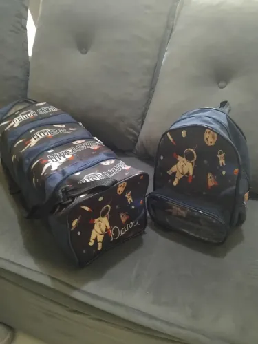 Kit bolsa creche com divisórias 
