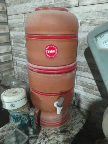 Filtro de barro sem uso ,e sem a vela
