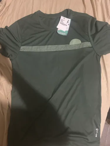 camiseta esportiva oxer, verde musgo. Nova.