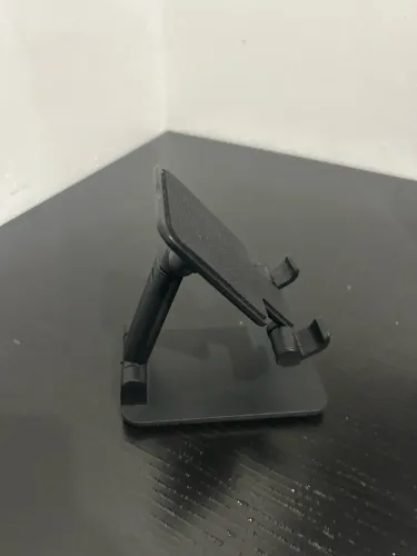 Suporte de Celular de Mesa Ajustável Preto