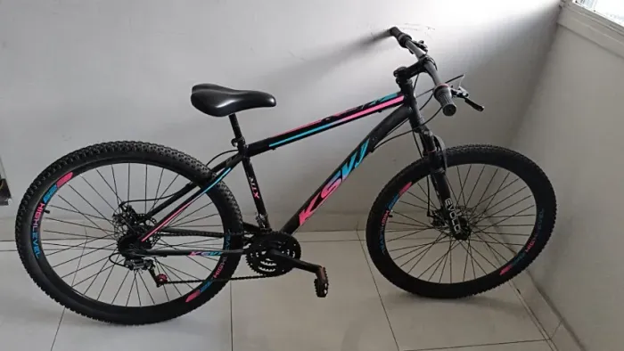 Bicicleta Aro 29 Aço Carbono Freios A Disco Suspensão 21 Vel