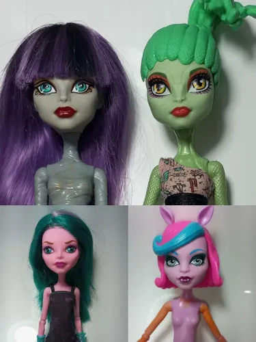 *NÃO SEPARO* Lote 4 bonecas Create a Monster - Monster High