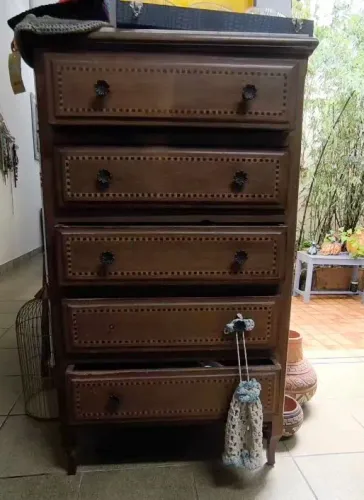  Cômoda mármore em marcheteria