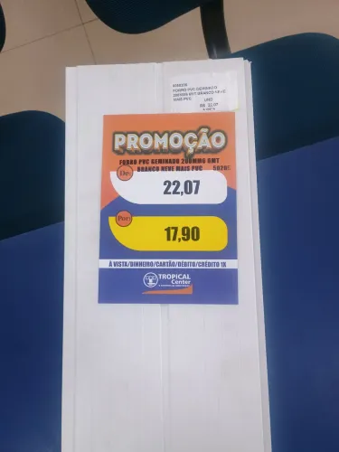 Forro PVC 200mm 6 mt