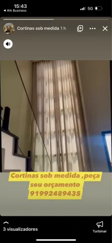 Cortinas sob medida 