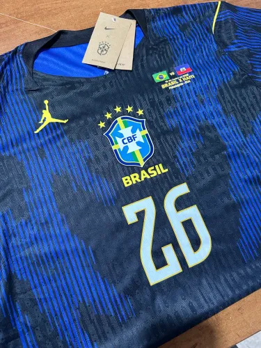 Camisa Seleção Brasileira Azul Jordan - Versão Jogador 