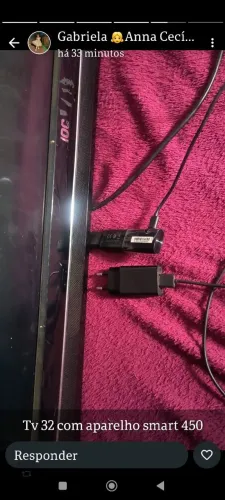 Tv 32 polegadas com aparelho smart 