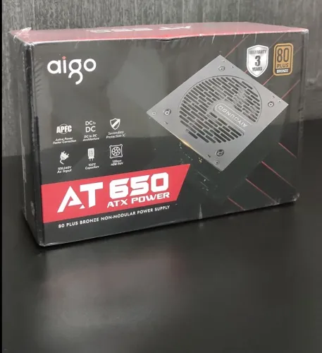 Fonte Real AIGO AT 650W 80 Plus Bronze Nova!!!!