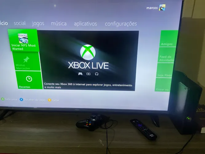 Xbox 360 com jogos bem conservado