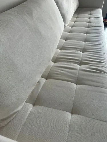 Sofá em linho cru higienizado 2,8m