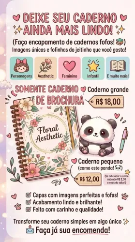 Caderno encapado
